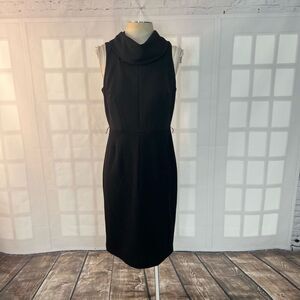 Inc international concept black sleeveless cowl neck sheath dress size 8